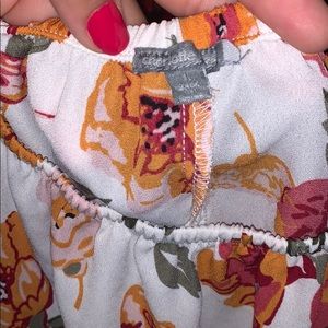 Charlotte Russe Tops - Off The Shoulder Blouse Floral Charlotte Russe Tops - Off The Shoulder Blouse Floral